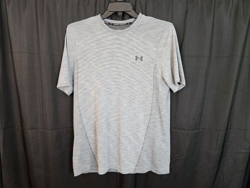 Under Armour The Seemless Tee Men's Short Sleeve T-Shirt Gray Size Large